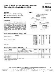 AV105-12 datasheet pdf Alpha Industries Inc