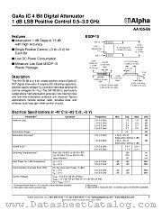 AA105-86 datasheet pdf Alpha Industries Inc