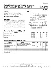 AV110-73 datasheet pdf Alpha Industries Inc