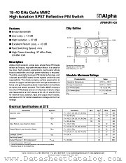 AP640R1-00 datasheet pdf Alpha Industries Inc
