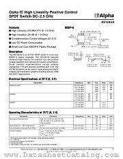 AS158-59 datasheet pdf Alpha Industries Inc