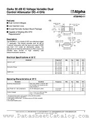 AT004N3-11 datasheet pdf Alpha Industries Inc