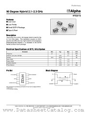 HY22-73 datasheet pdf Alpha Industries Inc