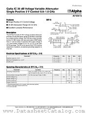 AV109-73 datasheet pdf Alpha Industries Inc