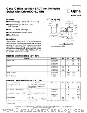 AS196-307 datasheet pdf Alpha Industries Inc