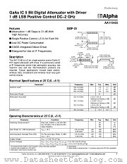 AA110-85 datasheet pdf Alpha Industries Inc