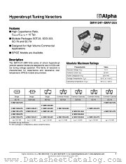 SMV1249-001 datasheet pdf Alpha Industries Inc