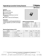 SMV1245-011 datasheet pdf Alpha Industries Inc