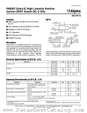 AS178-73 datasheet pdf Alpha Industries Inc