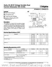 AT006N3-10 datasheet pdf Alpha Industries Inc