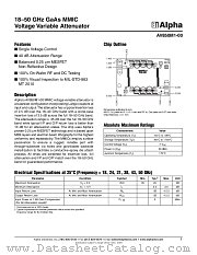 AV850M1-00 datasheet pdf Alpha Industries Inc