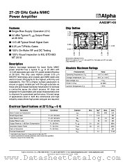AA028P1-00 datasheet pdf Alpha Industries Inc