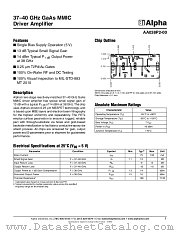 AA038P2-00 datasheet pdf Alpha Industries Inc