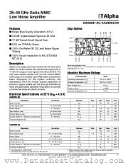 AA038N2-00 datasheet pdf Alpha Industries Inc