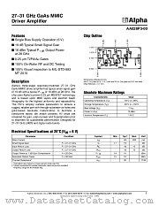 AA028P3-00 datasheet pdf Alpha Industries Inc