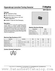 SMV1269-074 datasheet pdf Alpha Industries Inc