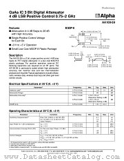 AA100-59 datasheet pdf Alpha Industries Inc