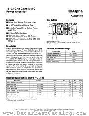 AA022P1-00 datasheet pdf Alpha Industries Inc