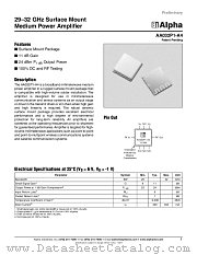 AA032P1-A4 datasheet pdf Alpha Industries Inc