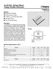 AV850M2-A2 datasheet pdf Alpha Industries Inc