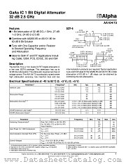 AA104-73 datasheet pdf Alpha Industries Inc