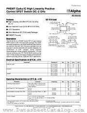 AS185-92 datasheet pdf Alpha Industries Inc