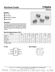 DC16-73 datasheet pdf Alpha Industries Inc
