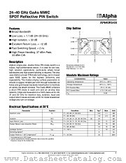 AP640R5-00 datasheet pdf Alpha Industries Inc