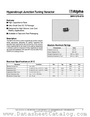 SMV1270-079 datasheet pdf Alpha Industries Inc