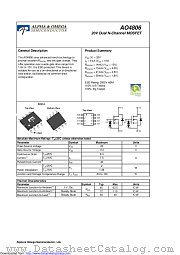 AO4806 datasheet pdf Alpha & Omega Semiconductor