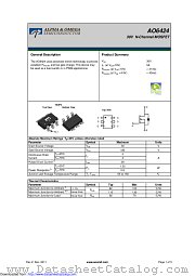 AO6424 datasheet pdf Alpha & Omega Semiconductor
