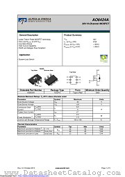 AO6424A datasheet pdf Alpha & Omega Semiconductor