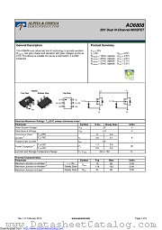 AO6808 datasheet pdf Alpha & Omega Semiconductor