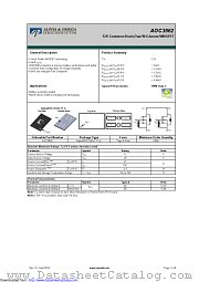 AOC3862 datasheet pdf Alpha & Omega Semiconductor