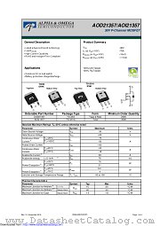 AOD21357 datasheet pdf Alpha & Omega Semiconductor