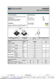 AOD2544 datasheet pdf Alpha & Omega Semiconductor