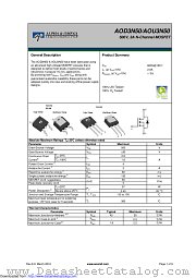 AOD3N50 datasheet pdf Alpha & Omega Semiconductor