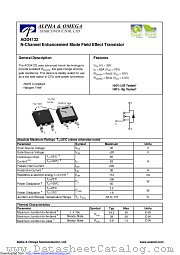 AOD4132 datasheet pdf Alpha & Omega Semiconductor