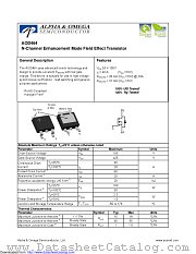 AOD464 datasheet pdf Alpha & Omega Semiconductor