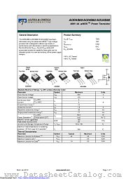 AOD4S60 datasheet pdf Alpha & Omega Semiconductor