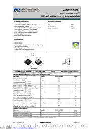 AOD5B65M1 datasheet pdf Alpha & Omega Semiconductor