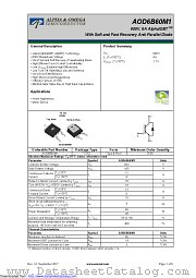 AOD6B60M1 datasheet pdf Alpha & Omega Semiconductor