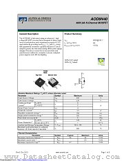 AOD9N40 datasheet pdf Alpha & Omega Semiconductor
