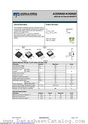 AOD9N50 datasheet pdf Alpha & Omega Semiconductor