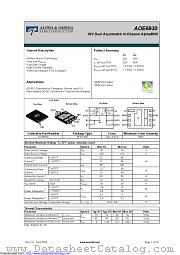 AOE6930 datasheet pdf Alpha & Omega Semiconductor
