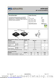 AON1634 datasheet pdf Alpha & Omega Semiconductor