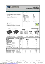 AON3820 datasheet pdf Alpha & Omega Semiconductor