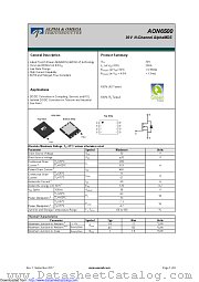 AON6500 datasheet pdf Alpha & Omega Semiconductor