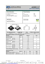AONR21117 datasheet pdf Alpha & Omega Semiconductor