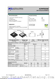 AONR36366 datasheet pdf Alpha & Omega Semiconductor